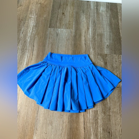Aerie Offline Real Me Tennis Skirt Skort Periwinkle Blue Ruffles Spandex Size S - Picture 1 of 7
